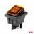 Intrerupator On/Off, 12/24V, dreptunghiular, waterproof, iluminat culoare Galben, destinatie auto, utilitare, Off-Road, ATV, SSV, QUAD