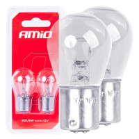 Set 2 becuri cu halogen, soclu P21, 5W, BAY15D, alimentare 12V Set 2 becuri cu halogen, soclu P21, 5W, BAY15D, alimentare 12V