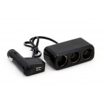 Splitter bricheta auto SOC2 3+1 USB