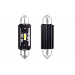 Set becuri auto cu LED CANBUS sofit compatibil C5W 1 SMD 41mm Alb 12/24V, destinat competitiilor auto sau off-road