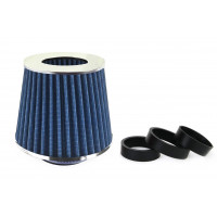 Filtru de aer conic albastru cu 3 adaptoare Filtru de aer conic albastru cu 3 adaptoare