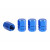 Set capacele auto pentru ventil hexagon albastru 4 buc Set capacele auto pentru ventil hexagon albastru 4 buc
