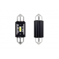 Set becuri auto cu LED CANBUS sofit compatibil C5W 1 SMD 36mm Alb 12/24V, destinat competitiilor auto sau off-road Set becuri auto cu LED CANBUS sofit compatibil C5W 1 SMD 36mm Alb 12/24V, destinat competitiilor auto sau off-road