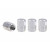 Set capacele auto pentru ventil hexagon argintiu 4 buc Set capacele auto pentru ventil hexagon argintiu 4 buc