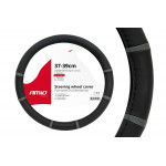 Husa volan negru + dungi gri SWC-06-M (37-39cm)