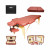 Masa de masaj pliabila, 3 zone, cadru lemn, spuma 5cm, inaltime 55-76cm, piele ecologica, dimensiuni 60x213cm, culoare Burgundy Masa de masaj pliabila, 3 zone, cadru lemn, spuma 5cm, inaltime 55-76cm, piele ecologica, dimensiuni 60x213cm, culoare Burgundy