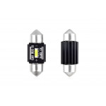 Set becuri auto cu LED CANBUS sofit compatibil C5W 1 SMD 31mm Alb 12/24V, destinat competitiilor auto sau off-road