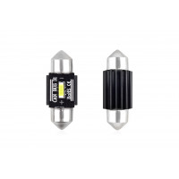Set becuri auto cu LED CANBUS sofit compatibil C5W 1 SMD 31mm Alb 12/24V, destinat competitiilor auto sau off-road Set becuri auto cu LED CANBUS sofit compatibil C5W 1 SMD 31mm Alb 12/24V, destinat competitiilor auto sau off-road