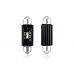 Set becuri auto cu LED CANBUS sofit compatibil C5W 1 SMD 39mm Alb 12/24V, destinat competitiilor auto sau off-road