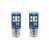 Set becuri auto cu LED CANBUS UltraBright compatibil T10 W5W 21 SMD Alb 12V/24V, destinat competitiilor auto sau off-road