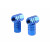 Set capacele auto pentru ventil hexagon albastru 4 buc Set capacele auto pentru ventil hexagon albastru 4 buc