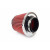 Filtru de aer conic rosu + chrome cu 3 adaptoare Filtru de aer conic rosu + chrome cu 3 adaptoare