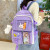 Set 4-in-1 pentru Scolari sau Prescolari - (rucsac, geanta de umar, plic elegant, penar), culoare VIOLET cu IEPURAS, Cod AVX-WT-BUNN-VIOLET