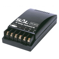 Filtru frecventa cu 3 cai, 4 Ohm, 200W, in carcasa de plastic neagra Filtru frecventa cu 3 cai, 4 Ohm, 200W, in carcasa de plastic neagra