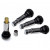 Set 4 Valve Metalice Cromate cu capac hexagonal