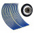 Set 16 ornamente Reflectorizante pentru jante auto, moto, culoare Albastra