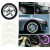 Set 16 ornamente Reflectorizante pentru jante auto, moto, culoare Argintiu