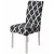 Husa universala pentru scaune clasice, model ROMB, culoare NEGRU + ALB