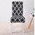 Husa universala pentru scaune clasice, model ROMB, culoare NEGRU + ALB
