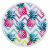 Prosop mare de plaja, super absorbant, forma rotunda, diametru 150cm, model Ananas