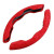 Set 2 ornamente volan finisaj ALCANTARA ROSU, dimensiune universala Set 2 ornamente volan finisaj ALCANTARA ROSU, dimensiune universala