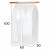 Organizator protectie haine, dimensiune 90 x 60 x 50 cm. culoare transparent, material textil Organizator protectie haine, dimensiune 90 x 60 x 50 cm. culoare transparent, material textil