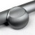 Folie colantare auto Aluminiu Polisat Antracit (1m x 1,52m)