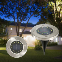 Lampa Solara estetica exterioara de gradina, cu 16 LED-uri, cu suport scurt Lampa Solara estetica exterioara de gradina, cu 16 LED-uri, cu suport scurt