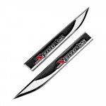 Set 2 embleme auto metalice SPORTS, reliefate 3D, dimensiune 14.6 x 1,8 cm