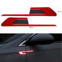 Set 2 stickere reflectorizante BUMERANG cu insertie Carbon 5D, culoare Rosie Set 2 stickere reflectorizante BUMERANG cu insertie Carbon 5D, culoare Rosie