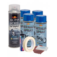 Kit complet reparatie si vopsire jante culoare Albastru Metalizat, V4 Kit complet reparatie si vopsire jante culoare Albastru Metalizat, V4