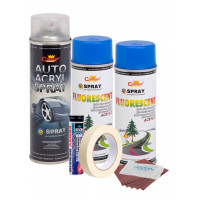 Kit complet reparatie si vopsire jante culoare Albastru Fluorescent, V2 Kit complet reparatie si vopsire jante culoare Albastru Fluorescent, V2