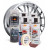 Kit complet reparatie si vopsire jante culoare Crom Metalic, V4
