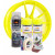 Kit complet reparatie si vopsire jante culoare Galben Fluorescent, V2 Kit complet reparatie si vopsire jante culoare Galben Fluorescent, V2