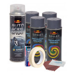 Kit complet reparatie si vopsire jante culoare Gri Inchis, V4