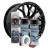 Kit complet reparatie si vopsire jante culoare Negru Metalizat, V2