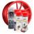 Kit complet reparatie si vopsire jante culoare Rosu Fluorescent, V4