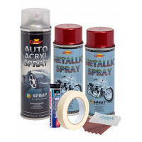 Kit complet reparatie si vopsire jante culoare Rosu Burgundy Metalizat, V2 Kit complet reparatie si vopsire jante culoare Rosu Burgundy Metalizat, V2