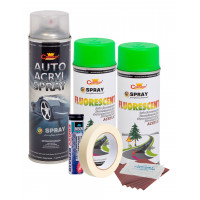 Kit complet reparatie si vopsire jante culoare Verde Fluorescent, V2 Kit complet reparatie si vopsire jante culoare Verde Fluorescent, V2