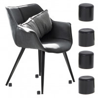 Set 4 buc. protectii anti-zgarieturi picioare scaun, diametru 22mm, culoare neagra Set 4 buc. protectii anti-zgarieturi picioare scaun, diametru 22mm, culoare neagra