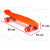 Skateboard Penny Board pentru copii cu roti din cauciuc, iluminate LED, culoare Orange