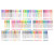 Set 140 piese, Pixuri cu gel multicolor cu sclipici (glitter)