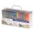 Set 140 piese, Pixuri cu gel multicolor cu sclipici (glitter)