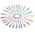 Set 25 piese, Pixuri cu gel multicolor cu sclipici (glitter)