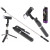 Set 3in1, Selfie Stick cu Lampa LED si Trepied, conectare Bluetooth, alimentare USB Set 3in1, Selfie Stick cu Lampa LED si Trepied, conectare Bluetooth, alimentare USB