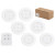 Set 6 Lampi LED Wireless, autoadezive, cu telecomanda, pentru iluminat scari sau mobilier