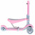 Tricicleta + Trotineta + Skateboard (3in1) roti iluminate LED - ROZ Tricicleta + Trotineta + Skateboard (3in1) roti iluminate LED - ROZ