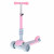 Tricicleta + Trotineta + Skateboard (3in1) roti iluminate LED - ROZ Tricicleta + Trotineta + Skateboard (3in1) roti iluminate LED - ROZ