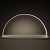 Lampa de birou pentru cosmetica sau manichiura, cu LED-uri, fara umbre, design curbat, culoare Alba, pentru saloane sau uz personal