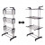 Uscator de rufe vertical, pliabil, cu 3 nivele,  model XXL